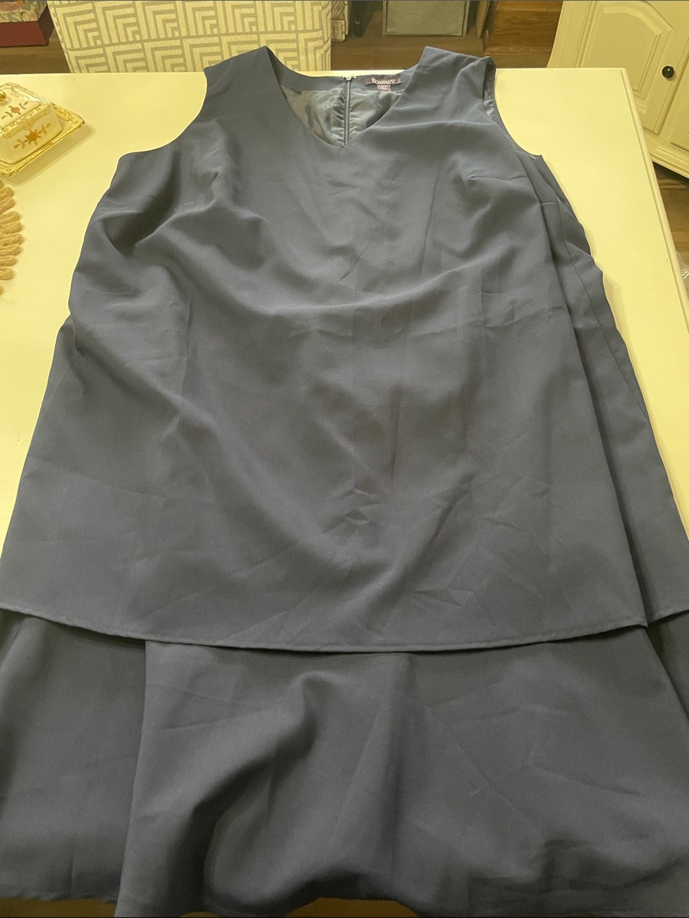 Roaman’s blue sleeveless dress size 30W